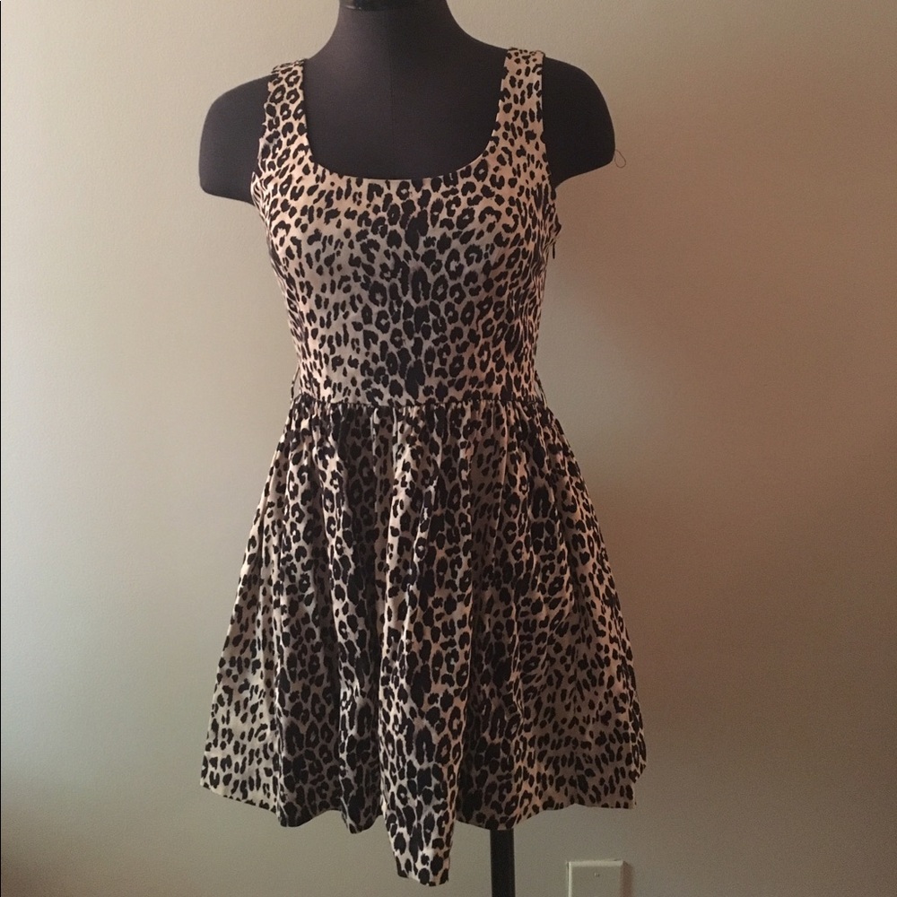 Cheetah Print Mini Dress